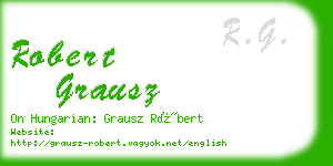 robert grausz business card